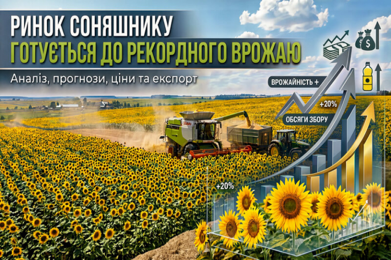 Ринок соняшнику готується до  рекордного врожаю